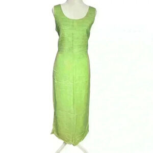 Coldwater Creek Linen Maxi Dress. Sleeveless w light beading at top. Size 10